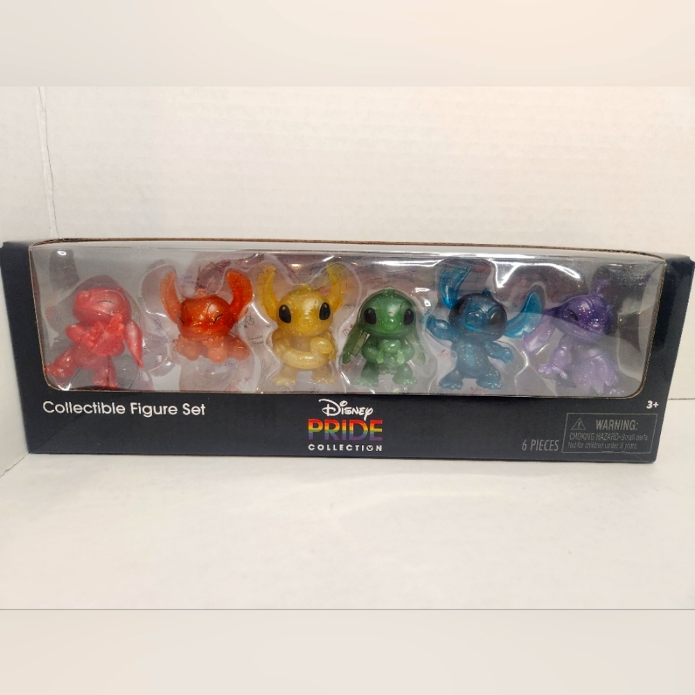 Disney PRIDE Collection - Stitch Collectible Figure Set - 6 Pieces New